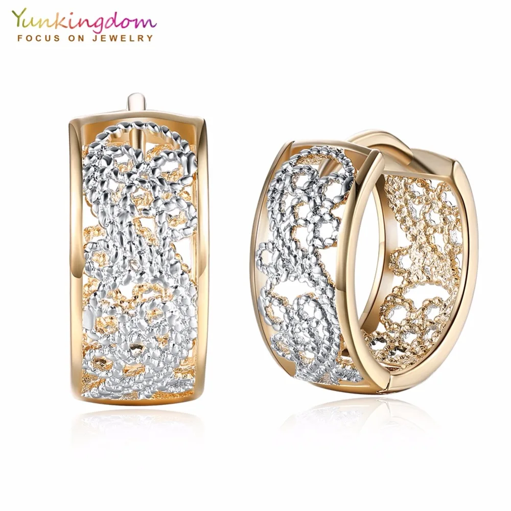 

Vintage Geometric Gold-Color Brand Circle Hoop Earrings Fashion Women Jewelry