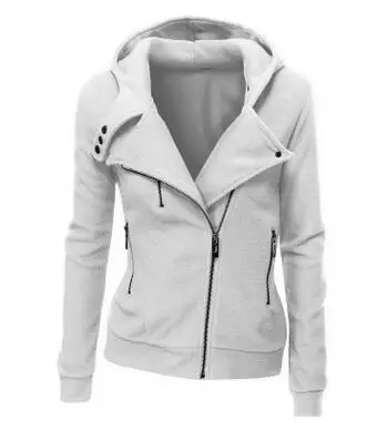 New Spring Women hoodies sweatshirts zipper V Neck Long Sleeve Warm Female Hoodies jacket Sudaderas