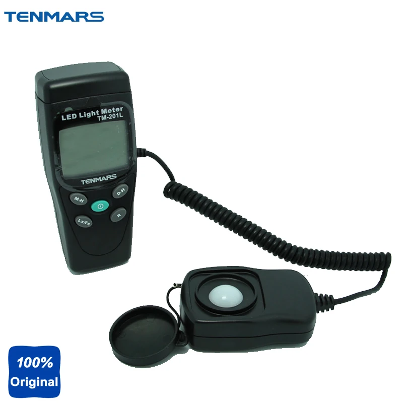 LED Light Meter with All Visible Light Source LUX/FC TM201Lin Solar