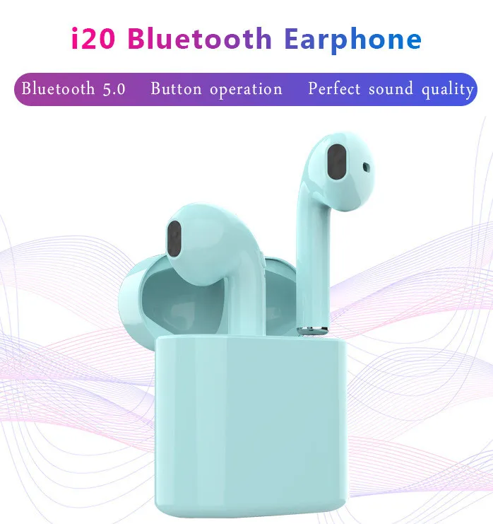 Новинка 2019 I20 TWS беспроводные наушники Bluetooth 5 0 сенсорные с микрофоном гарнитура