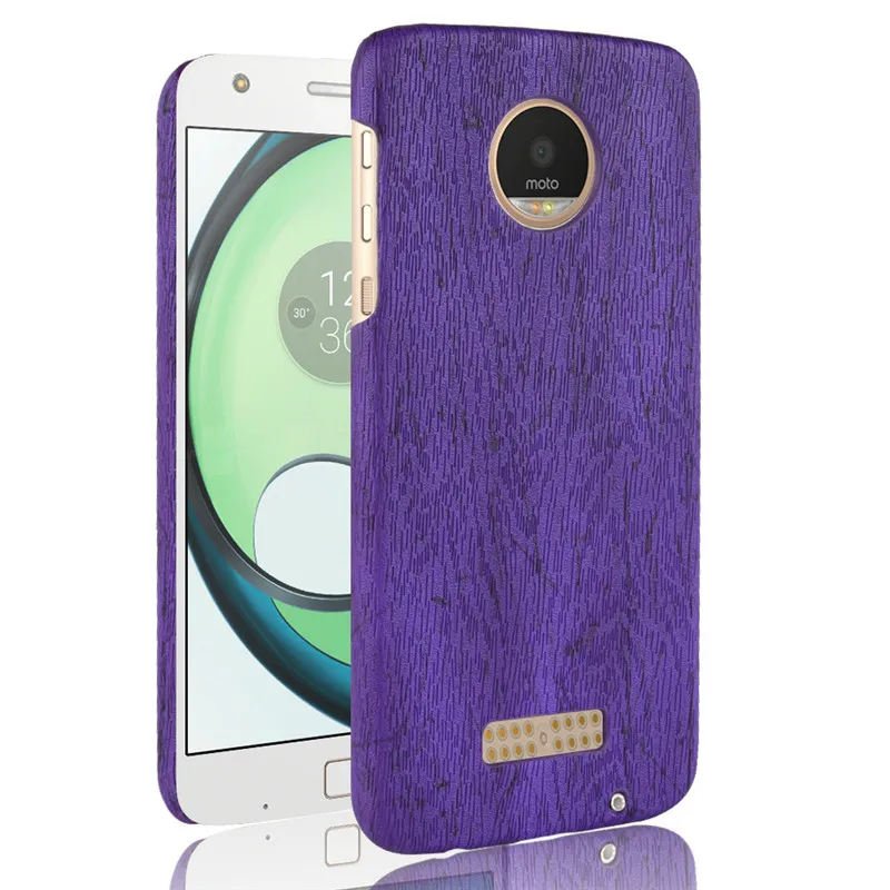 

SuliCase Leather Case for Moto Z Play XT1635 Wood Grain Hard Case Cover for Motorola Moto Z Play ZPlay Hard PC Frame Cover