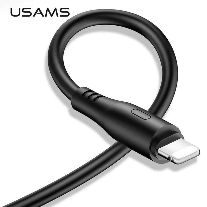 

USAMS USB Cable for iPhone 6 6s 7 8 X XR X Fast Charging Cable for Lightning USB Mobile Phone Charger Data Cord Adapter 8 pin