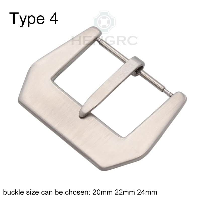 18, 20, 22, 23, 24 мм, металлическая пряжка, ремешок для часов,, твердый ремешок из нержавеющей стали, серебристый, черный, матовый ремешок для часов, застежка, аксессуары - Цвет ремешка: Type 4