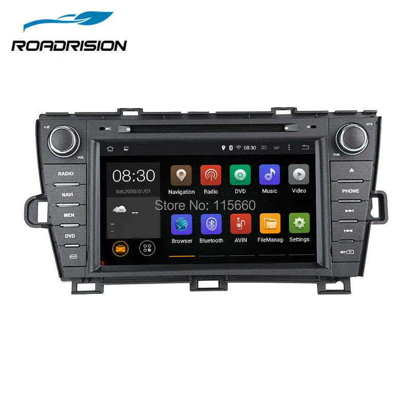 RoadRision 2Din 8inch Android 6.0 Car DVD Player for Toyota Prius with RDS Wifi Bluetooth Mirror-link Auto Radio GPS Navigation |