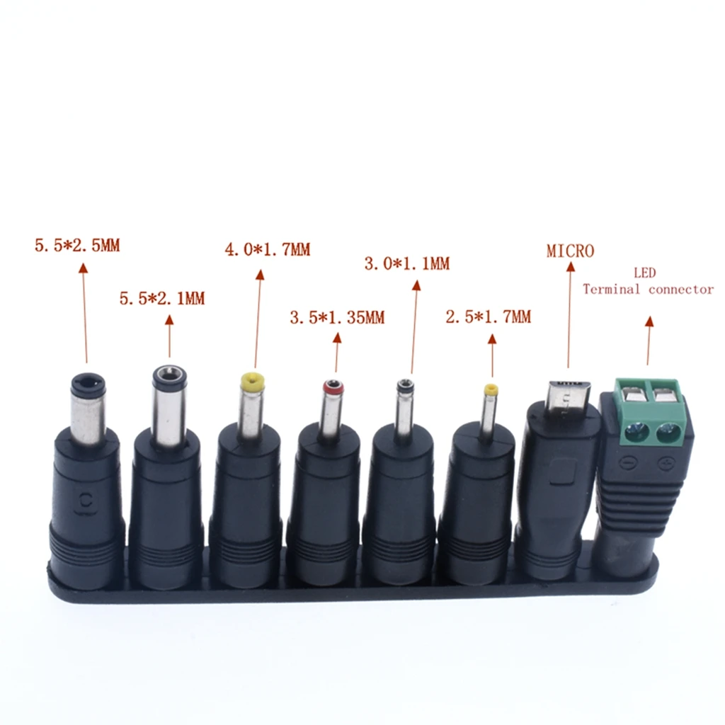Universal 8pcs 5 5x2 1mm Multi Type Male Jack For Dc Plugs For Ac Power Adapter Computer Cables Connectors Notebook Connector Male Power Connector Male Power Plugmale Dc Power Connector Aliexpress