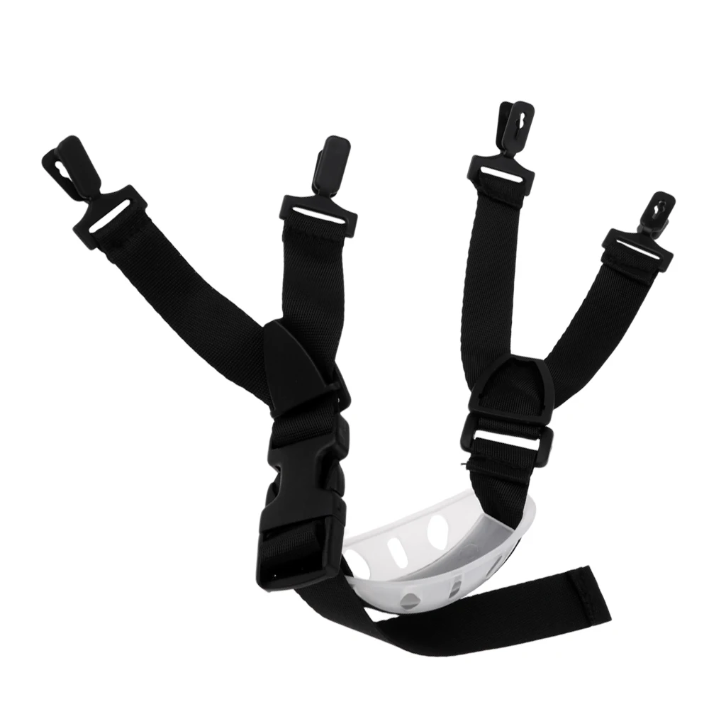 

Portable Adjustable Chin Strap For Hardhat Hard Hats Helmet, One Size, Black Cycling Equipment Black