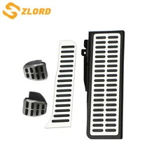 Zlord автомобиля педаль из нержавеющей стали колодки для ног для Skoda Octavia A5 для Volkswagen VW Golf 6 Jetta MK5 Scirocco Tiguan 2015