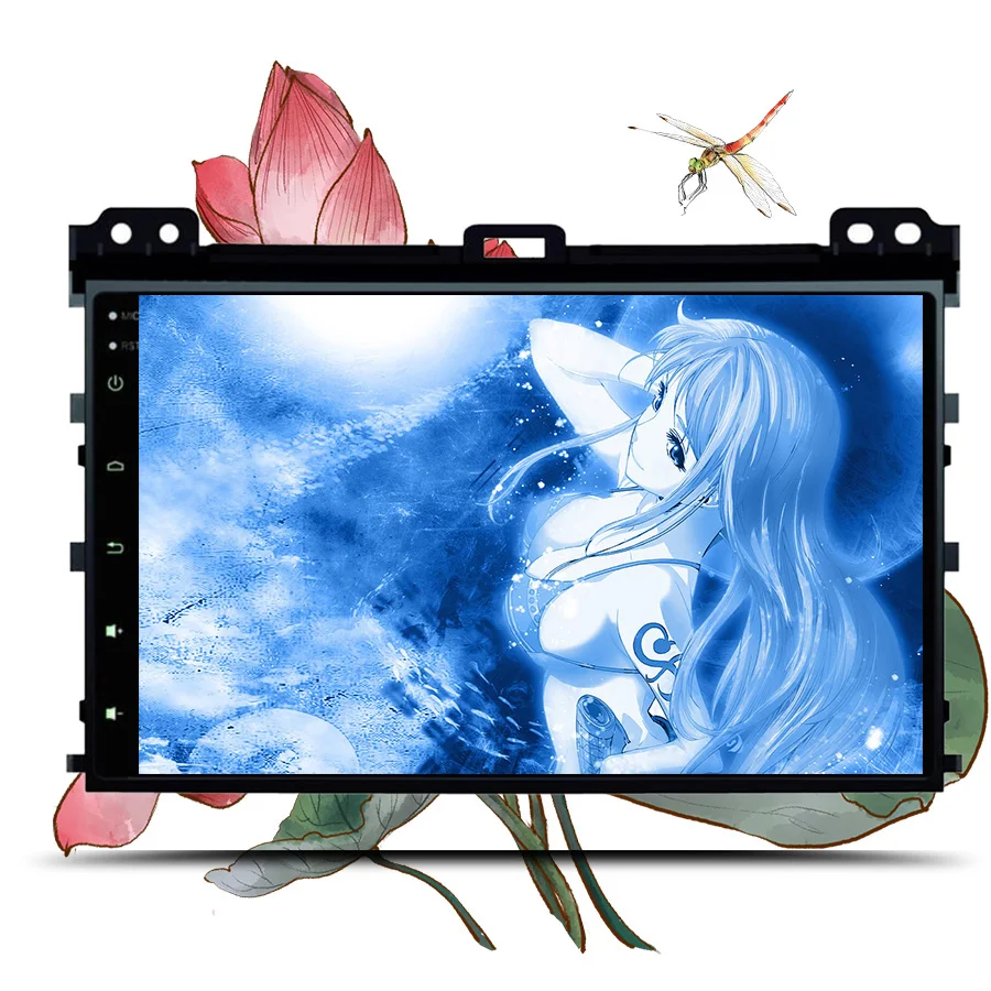 Best Deckless 9" octa 8core car radio for Toyota Prado 120 2004-2009 Android 9.1 car dvd player with steering wheel swc dab dvr cam 2