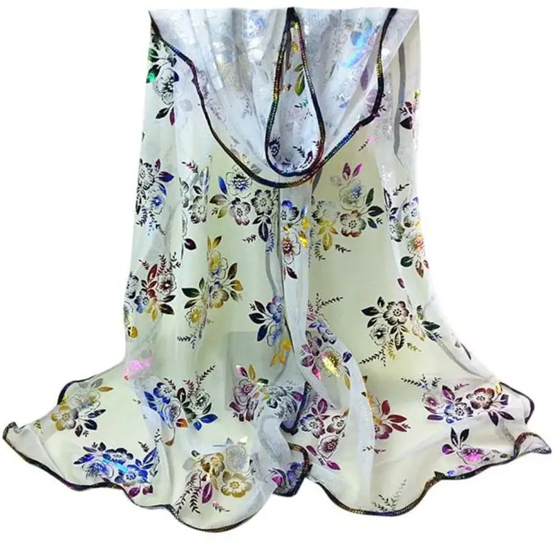 

Fashion 2019 Women Scarf Colorful Chiffon Wrap hijab scarf luxury brand Shawl Summer Sunscreen Ladies hijab Foulard femme#H15