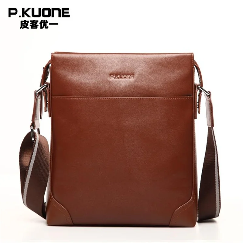 

High Quality Classic Men's Vintage Genuine Leather Briefcases Men's Messenger Bag Business Leisure Shoulder Messenger BagP610606