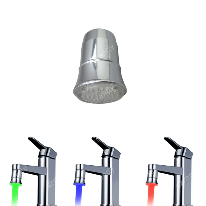 

LD8002-A5 LED Copper Faucet Light for gift souvenir in temperature sensor type with adaptors