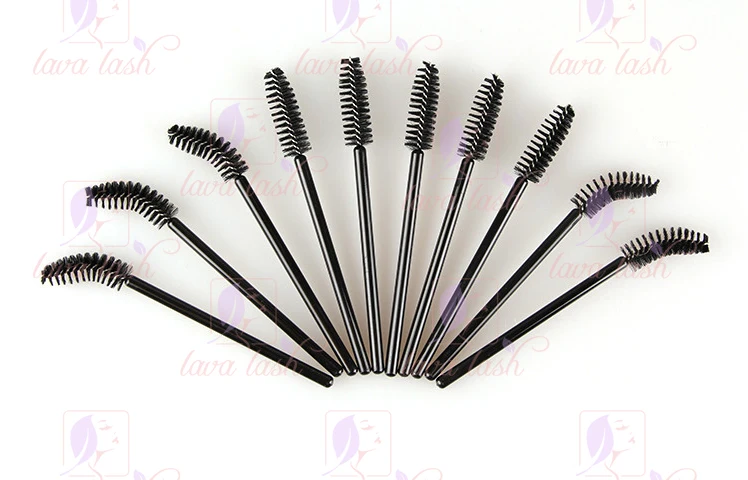 

Free shipping 50pcs/lot makeup set Brush Mascara Applicator wand brush eyelash extensions tools cute black
