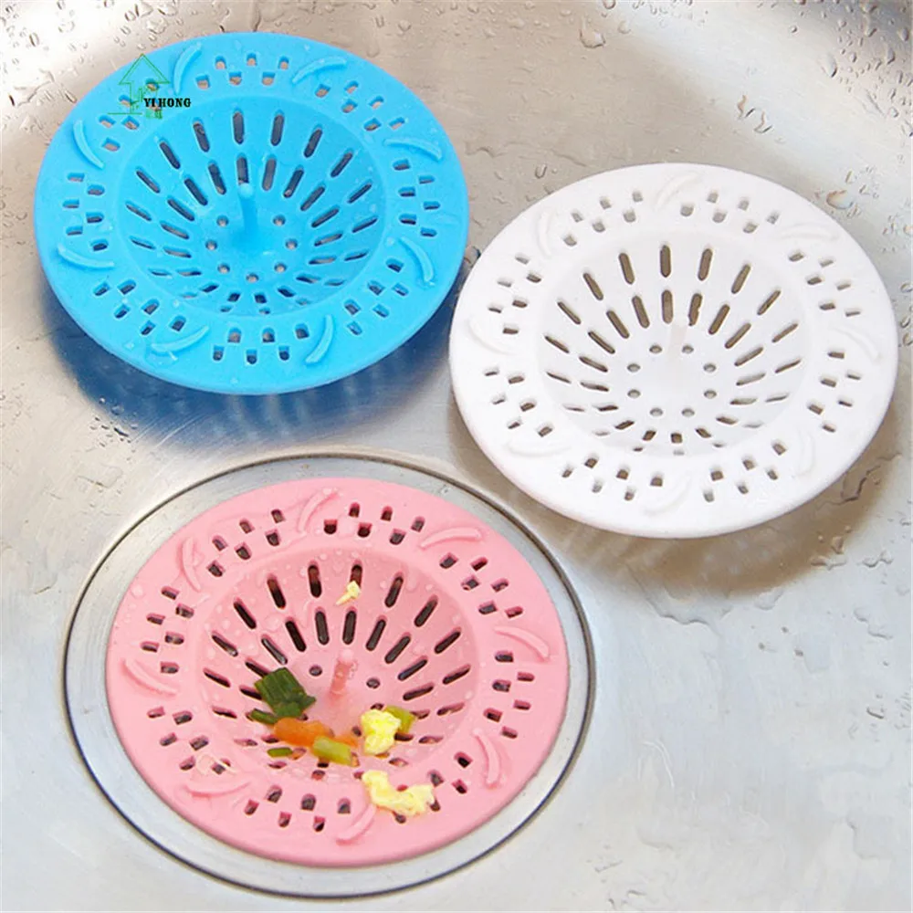 YI HONG Silicone Kitchen Sink Filter Sewer Drain Hair Colanders