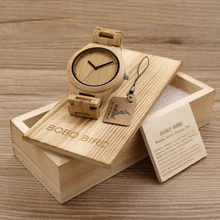 BOBO BIRD G27 Mens Wooden Watch Casual Fashion Full Bamboo Quartz Movement Montre Homme in Gift Box OEM Clock