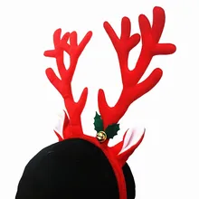 1 шт., милая длинная Роговая повязка на голову с лосем, модный тканевый рога, колокольчик оленя Рождественское украшение для волос, повязка на голову для взрослых и детей, рождественские декорации
