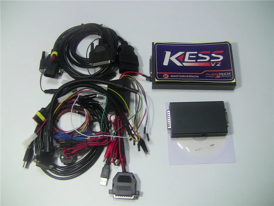 Самые низкие цены KESS V2 v2.32 неограниченное маркер Версия прошивки v4.036 KESS 2 v2.32 OBD2 менеджер Тюнинг Комплект KESS V2 мастер