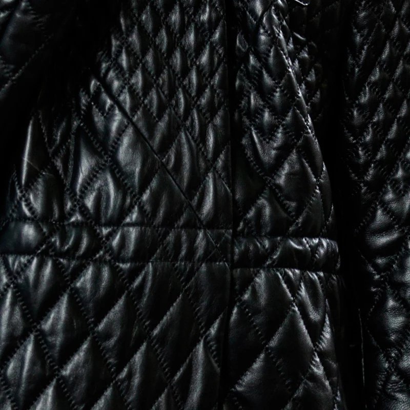 AYUNSUE натуральная кожа куртка зимнее пальто для женщин из натуральной овчины пальто женский лисий мех с капюшоном хлопковая стеганая верхняя одежда парка WYQ849