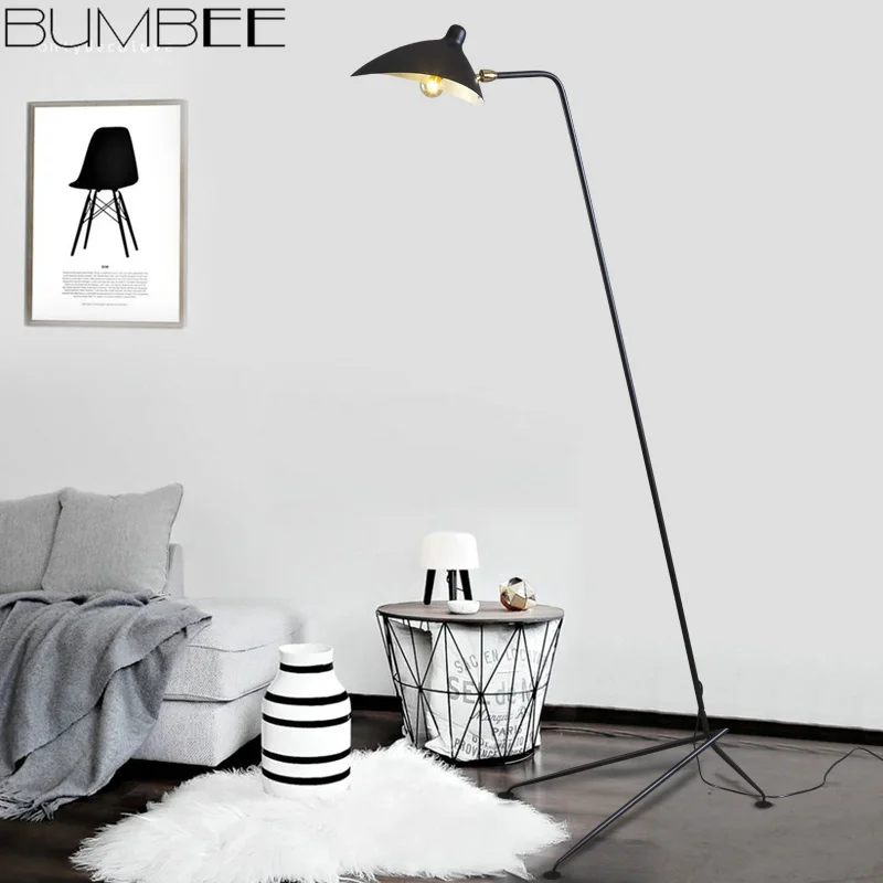 Американский Ретро напольный светильник в виде утки Serge Mouille танцевальные когти, светодиодный напольный светильник для гостиной, креативный прикроватный Торшер для спальни