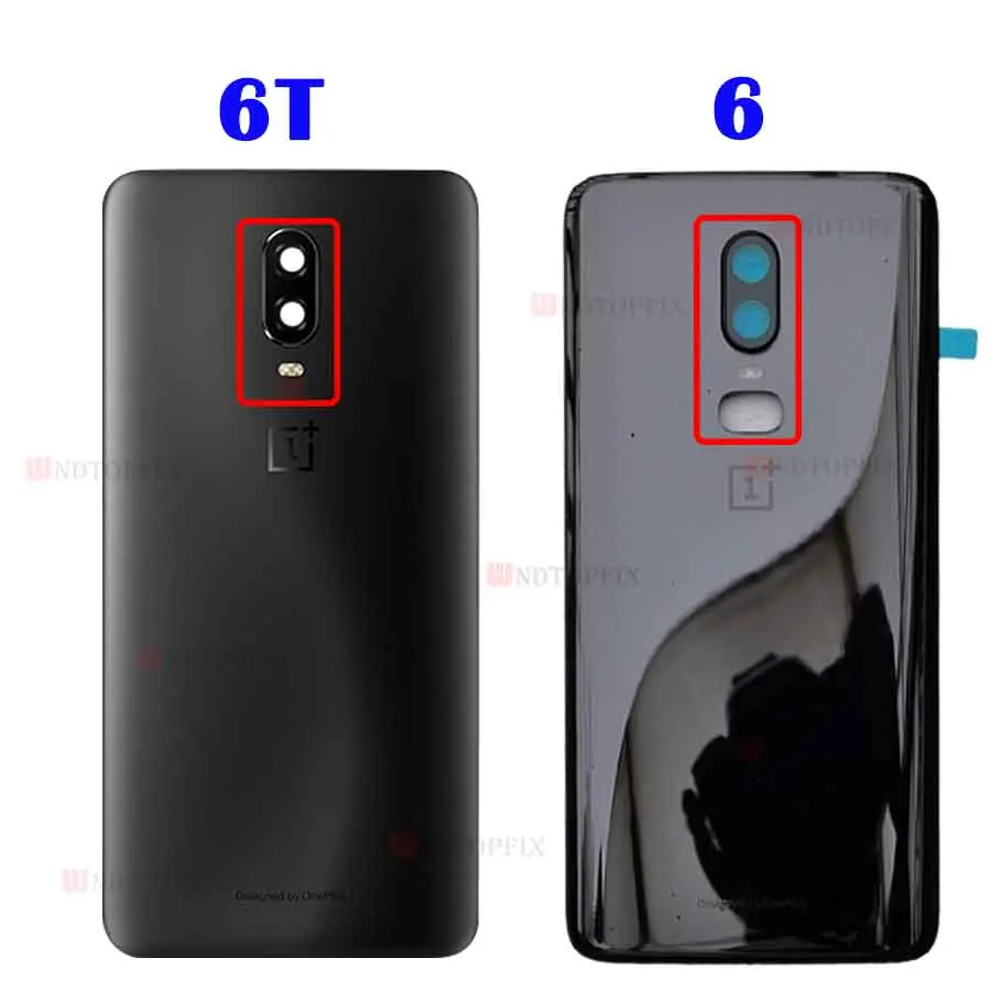 3D Glass For OnePlus 6 Back Battery Cover Door Rear Glass For Oneplus 6T Battery Cover 2