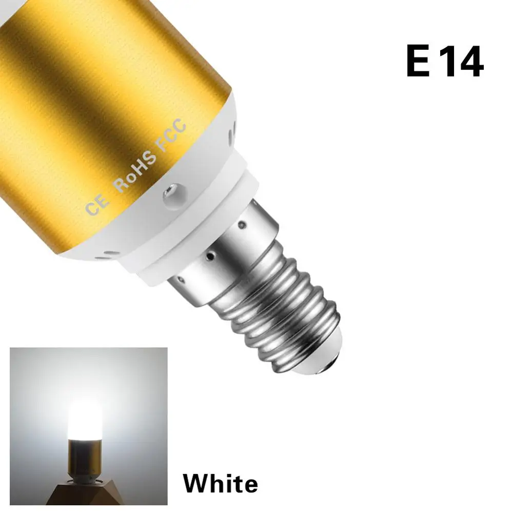 E14-White-Gold AIMENGTE светодиодный светильник E27 E14 110 V-220 V 5W 7W 9W Светодиодный светильник в форме свечи Ретро винтажная лампа Эдисона светильник - Цвет: E14-White-Gold