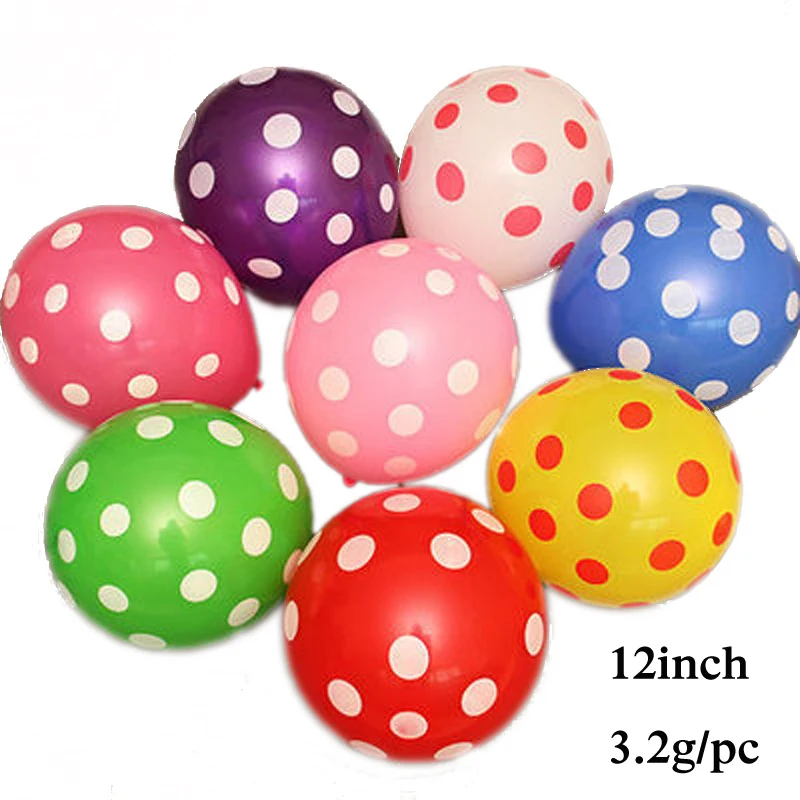 

12inch 3.2g Latex balloons for wedding birthday balloons point air balloons for Christmas new year party balloons 10pcs/lot