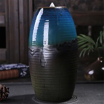 

Creative Incense Burner Back Flow Purifying Home Living Room Table Ornament Decor Glaze Censer Holders