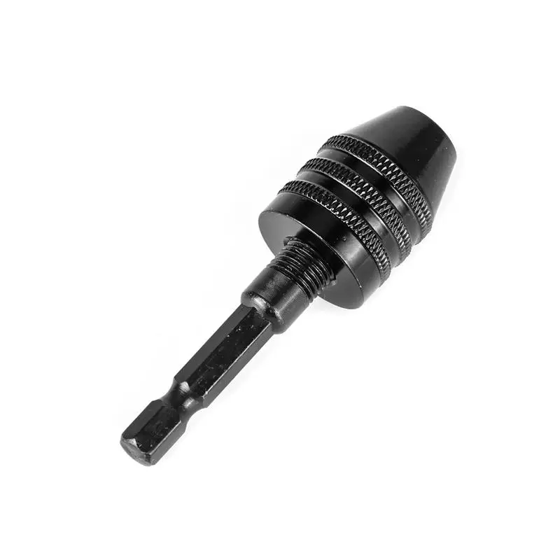 

Drill Chuck Clip Adapter Conversion Quickly-change Hex Shank Keyless Clamping 0.3-6.5mm Drill Bits Woodworking 1/4 Inch