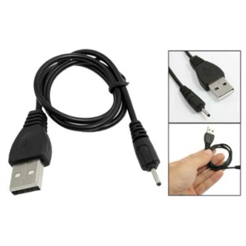 Высокоскоростной USB для DC2.0 DC 2,0 мм черный кабель питания 2 мм Порт USB кабель для зарядки 50 см для Nokia N78 N73 N82