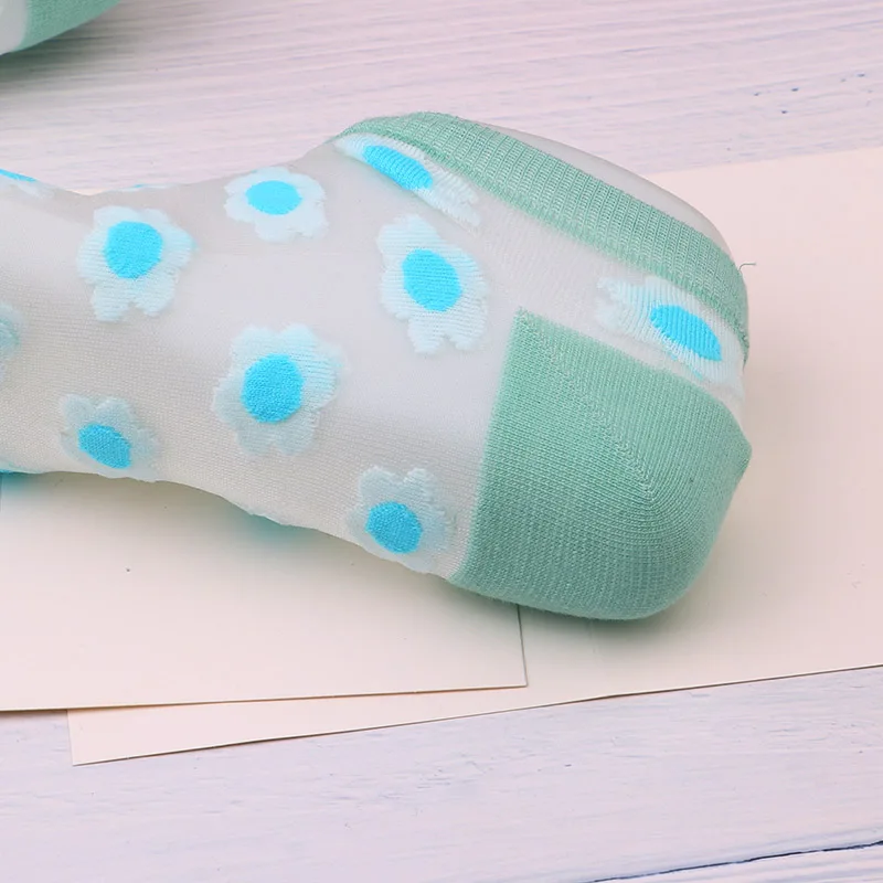 Новое поступление женские носки модные, прозрачные сетки Стекло шелк ультратонкие прозрачные носки Кристалл Кружева эластичный летние