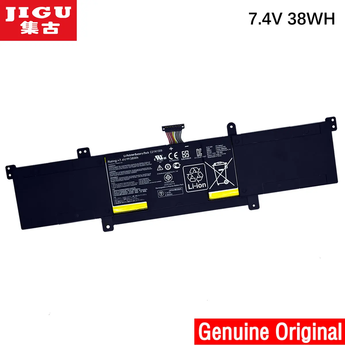 JIGU C21N1309 C21PQ2H Оригинальный аккумулятор для ноутбука ASUS Q301L VivoBook S301LA S301LP|original laptop
