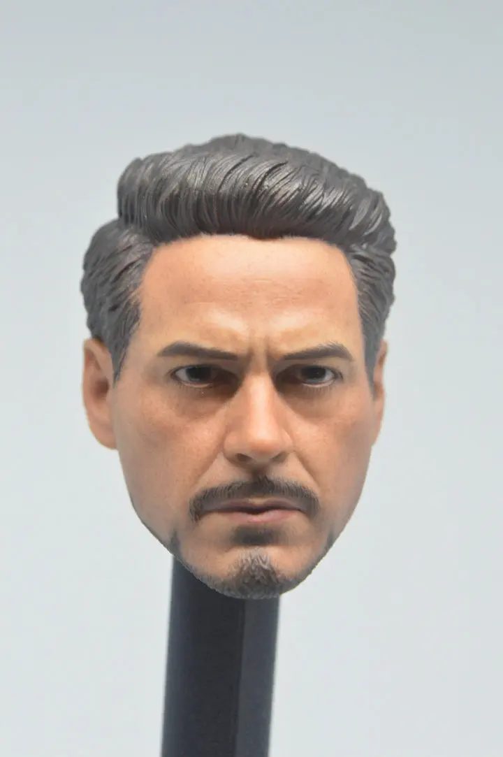 1/6 Iron Man Tony Stark Head Sculpt 6.0 For 12" Hot Toys PHICEN Male ... - 1 6 Iron Man Tony Stark HeaD Sculpt 6 0 For 12 Hot Toys PHICEN Male