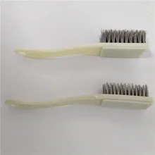 Средняя Автомобильная щетка из нержавеющей стали, металлическая поверхность, прочные инструменты для удаления краски, Чистящая Щетка для удаления ржавчины, ультратвердая, 2 шт