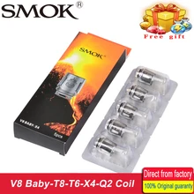 Smok TFV8 Baby Coil Head V8 Baby-T8 V8 Baby-T6 V8 Baby-X4 V8 Baby-Q2 Core For TFV8 BABY Beast Tank
