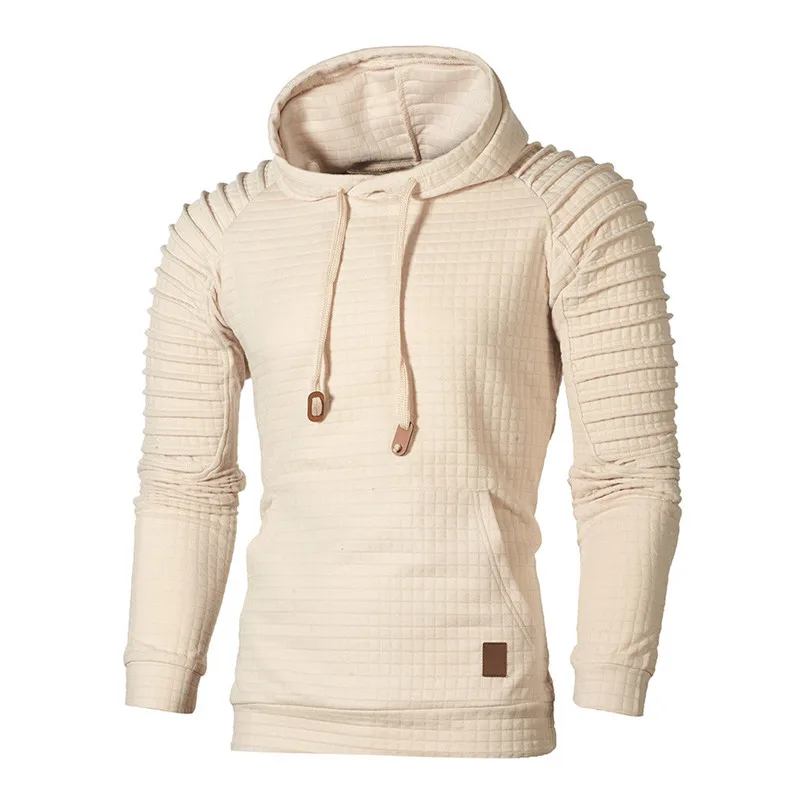  New Fashion Men's Autumn Winter Long Sleeve Plaid Hoodie Hooded Sweatshirt Top Tee Outwear Blouse Sweatshirt Outwear #4F04 (6)