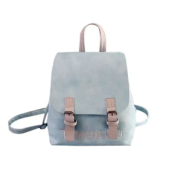 

OCARDIAN Vintage PU leather Women Backpack Simple Preppy Style Backpack Women Leisure College Backpack Women Dropshipping 61327