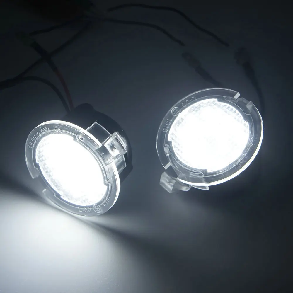 For Ford Edge Mondeo Explorer Taurus F-150 Pick Up F150 Heritago S-max LED Under Side Mirror Light Rearview Mirror Puddle Lamp (8)