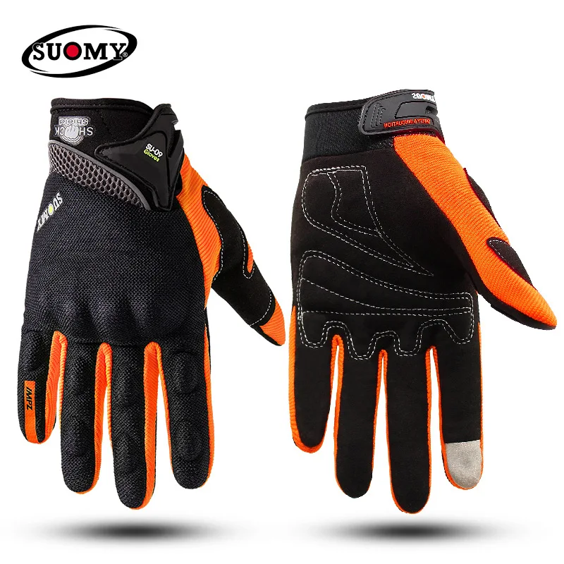 Motorcycle Gloves Sports Gloves SUOMY Motorcycle Gloves Racing Summer Full Finger Protective For Yamaha BMW