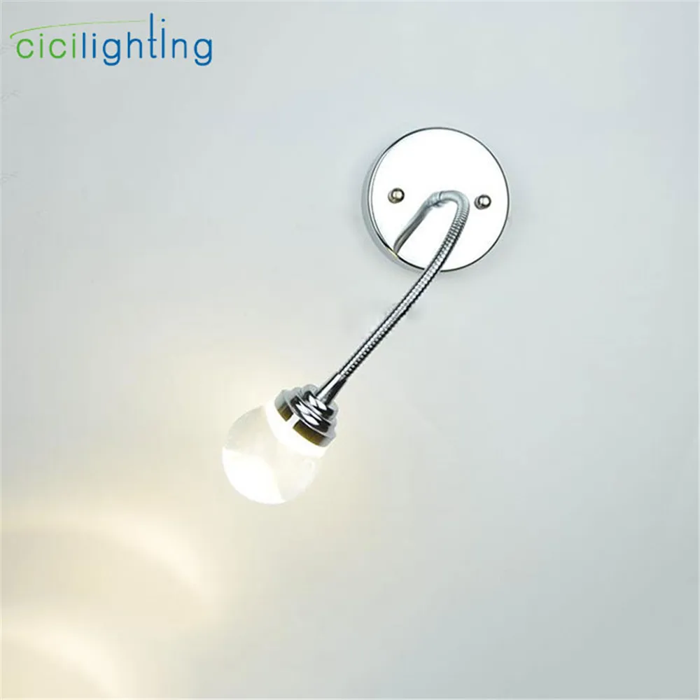 2018 new 3w led gooseneck vanity lighting stainless steel adjustable