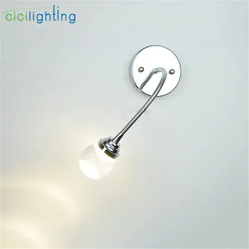 

New 3W LED Gooseneck Vanity lighting Stainless Steel Adjustable LED bathroom mirror lamp Vanity toilet Hose wall lights