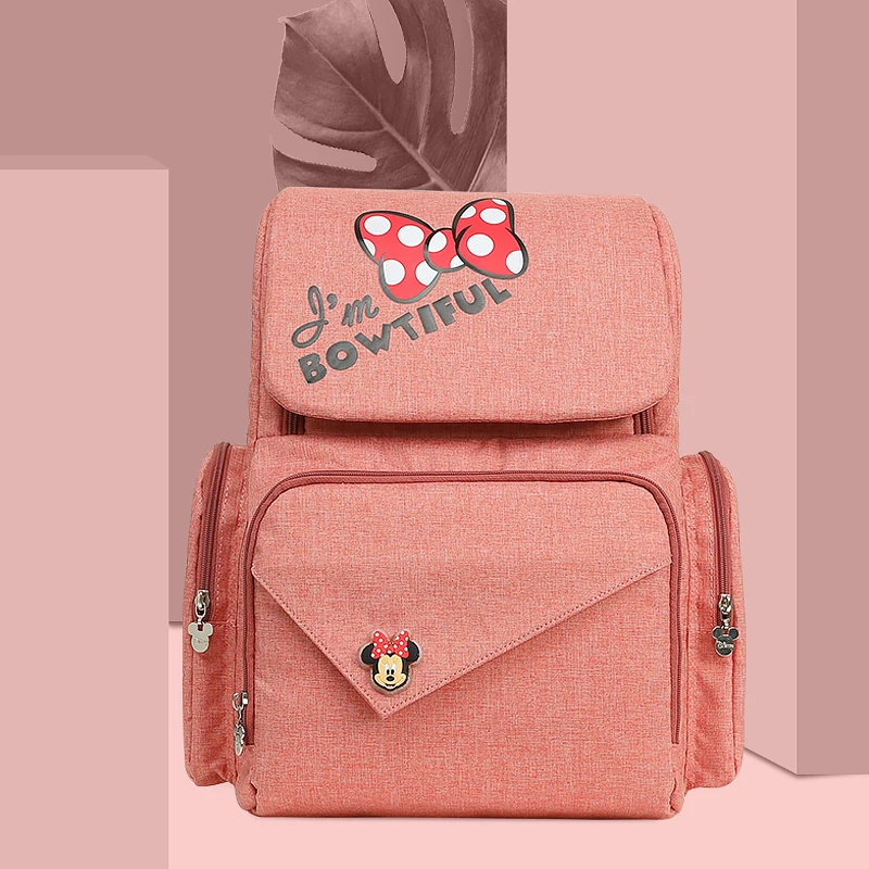 

Disney Mummy diaper bags Milk Bottle Insulation backpack Nappy Bag for baby born use Waterproof with USB heater DPB40