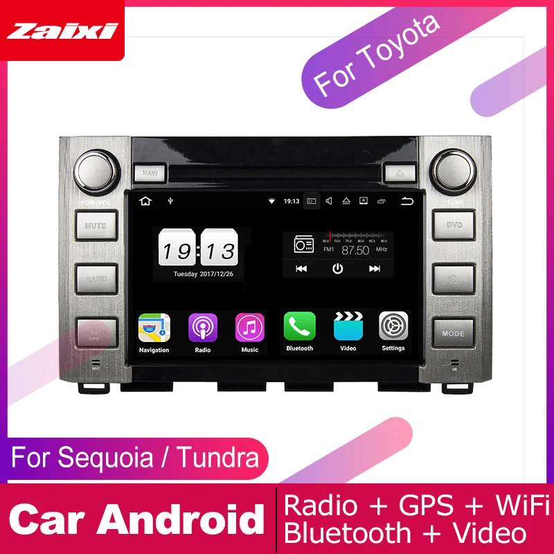 

ZaiXi android car dvd gps multimedia player For Toyota Sequoia Tundra 2014~2016 car dvd navigation radio video audio player
