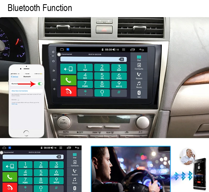 Clearance Sbaid 10.1" Android Coche Gps Reproductor Multimedia paraToyota Camry EE. UU. y Medio Oriente versión 2012, 2013, 2014 radio car 6