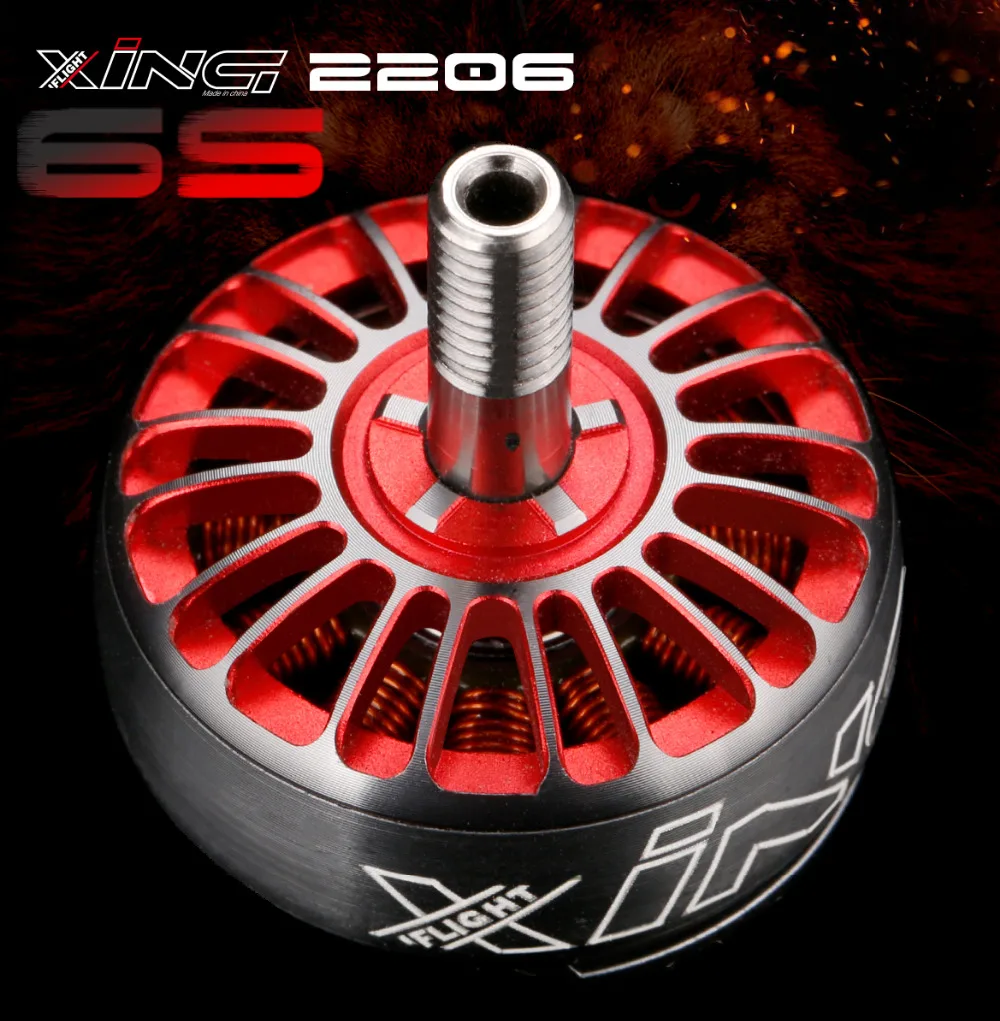 IFlight XING 2206 1700KV 1850kv 6S FPV гоночный бесщеточный двигатель с валом из титанового сплава, совместимый 5045 5043 Пропеллер для FPV