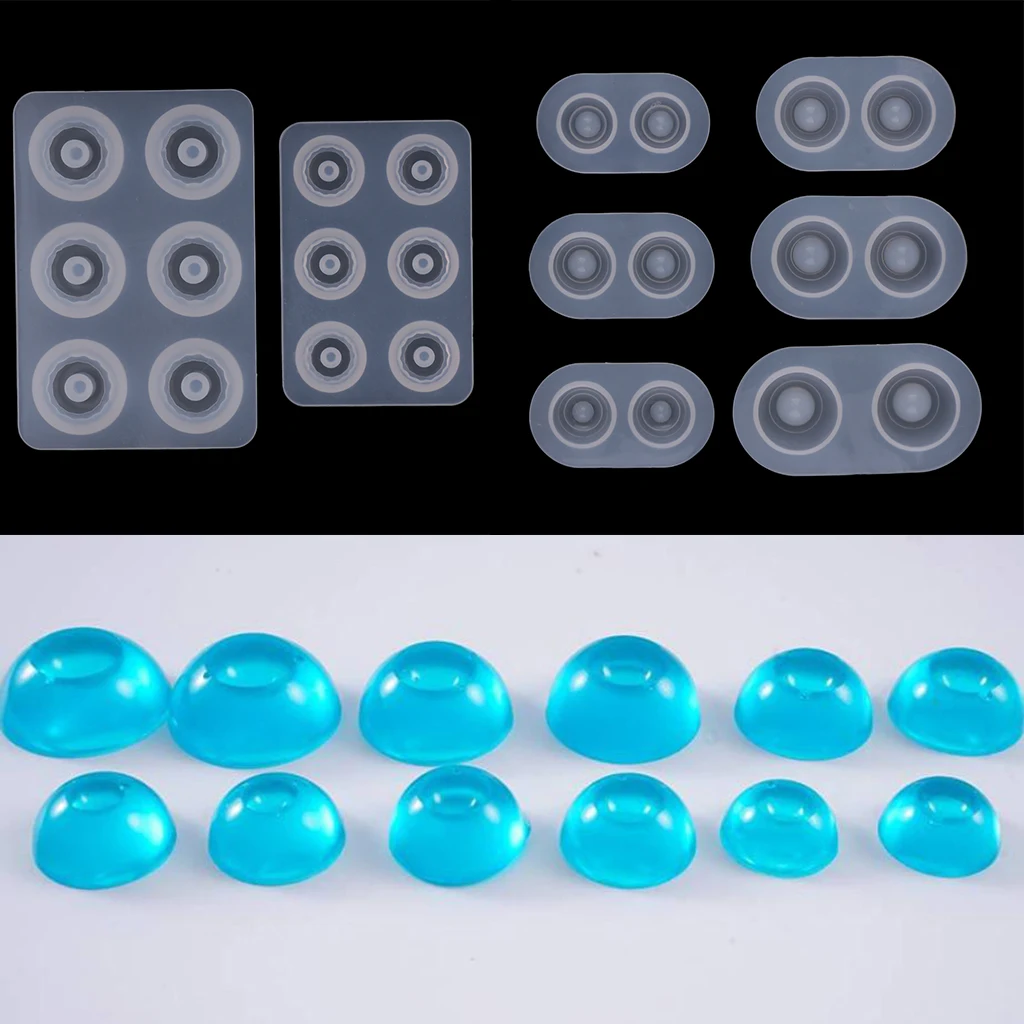 8 BJD Doll eye mold resin casting beads mold pressure eye silicone mold base