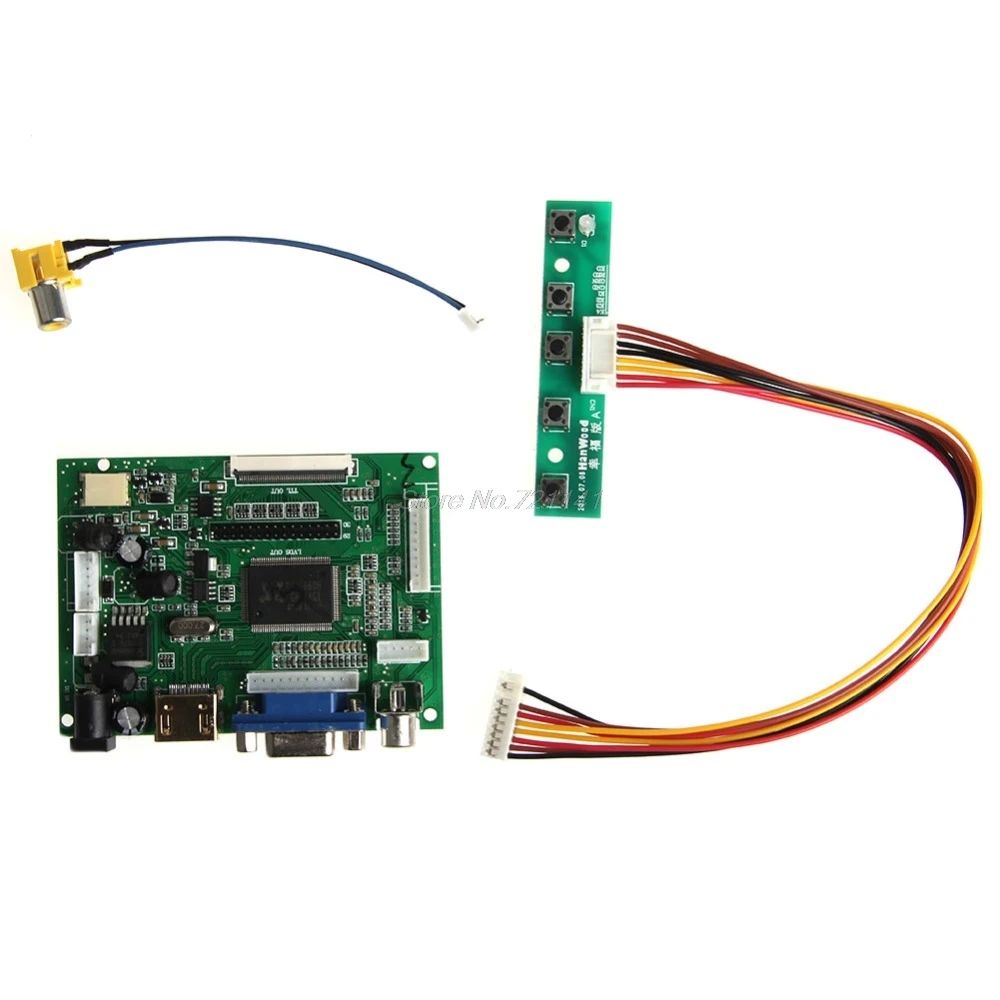 VGA 2AV Controladora плата LVDS 50 PIN ttl монитор PI ЖК-дисплей AT070TN90/92/94 MAR20 челнока