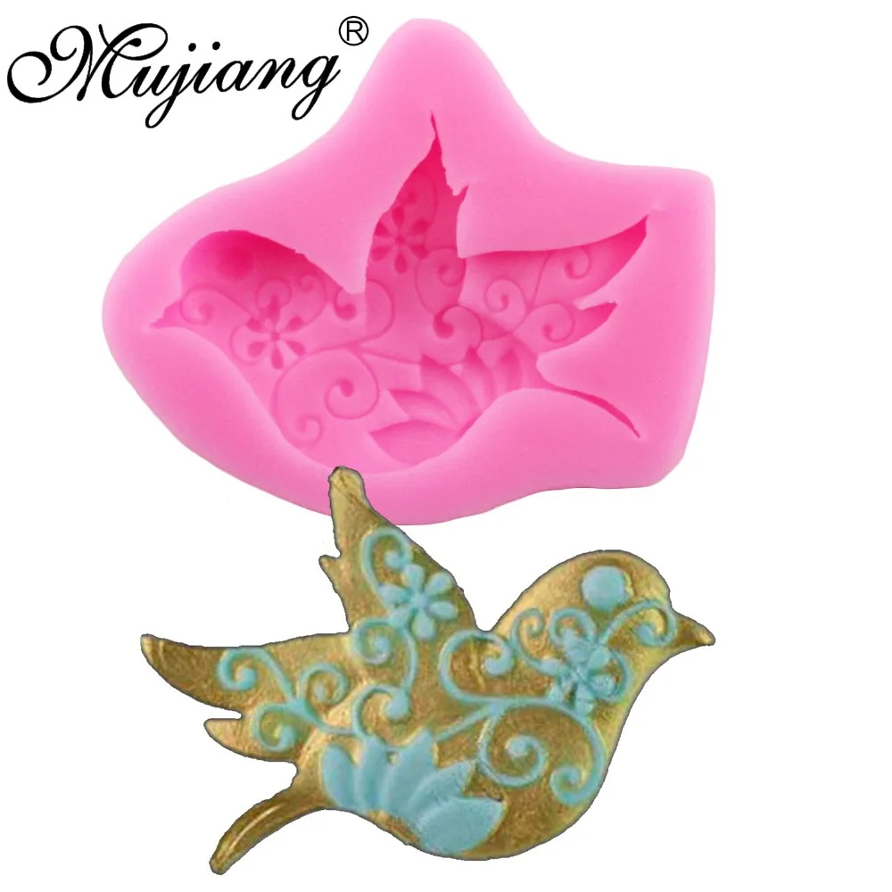 

Dove Peace Resin Clay Candy Molds Fondant Chocolate Mold Silicone Cake Moulds Sugarcraft Cake Decorating Tools XL160