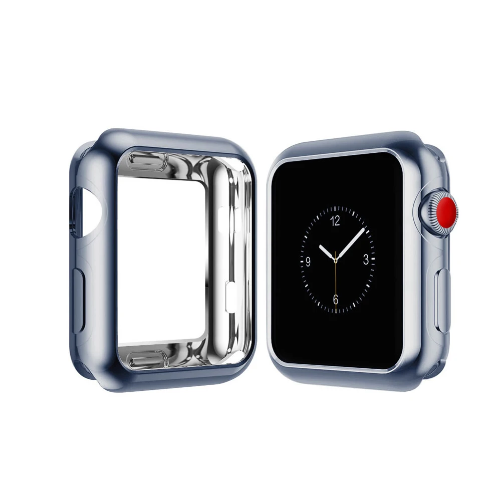 Силиконовый чехол для часов Apple watch 4 iWatch 4 band 44 мм 40 мм защитный чехол Замена ТПУ резиновый мягкий защитный чехол