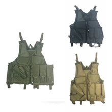 Прочный черный, светло-зеленый военный тактический жилет для пейнтбола армейские снаряжение черная облегченная модульная система переноски снаряжения снаряжение страйкбол Боевая охота на открытом воздухе жилет