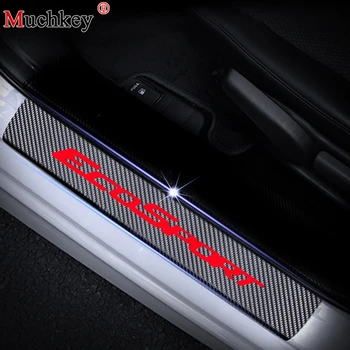 

Car Door Sill Scuff Plate For Ford ECOSPORT Door Threshold Plate Car Welcome Pedal Decoration Stickers Carbon Fiber Vinyl 4Pcs