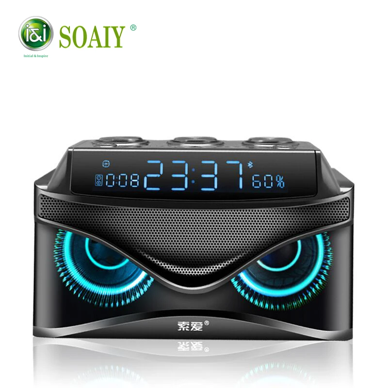 SOAIY Bluetooth speaker Portable Wireless Loudspeaker 19W stereo Music surround Outdoor Speaker sound box Bass TF Card Radio SOAIY Bluetooth speaker Portable Wireless Loudspeaker 19W stereo Music surround Outdoor Speaker sound box Bass TF Card Radio